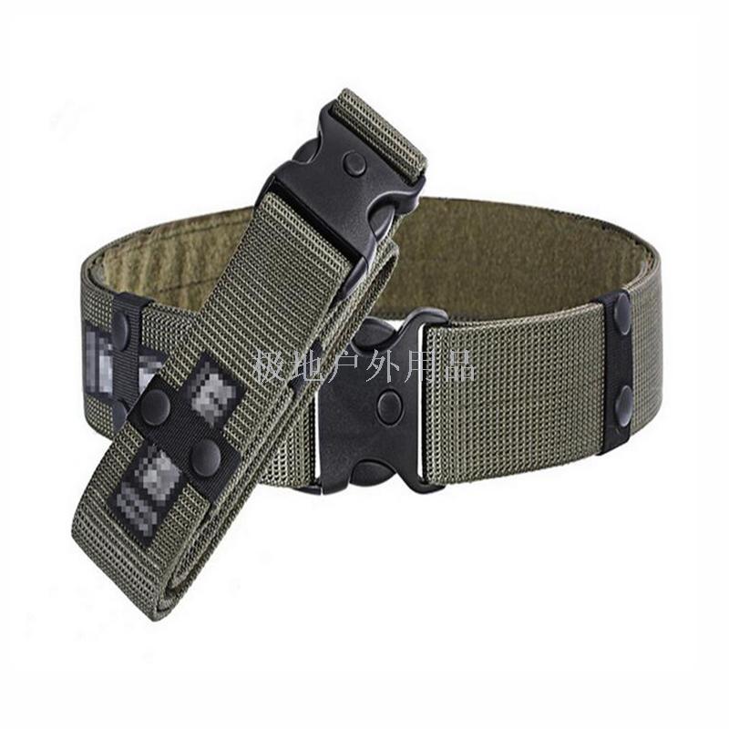 Black belt outer belt tactical belt nylon canvas fast drying webbing S outer belt security special belt factory
