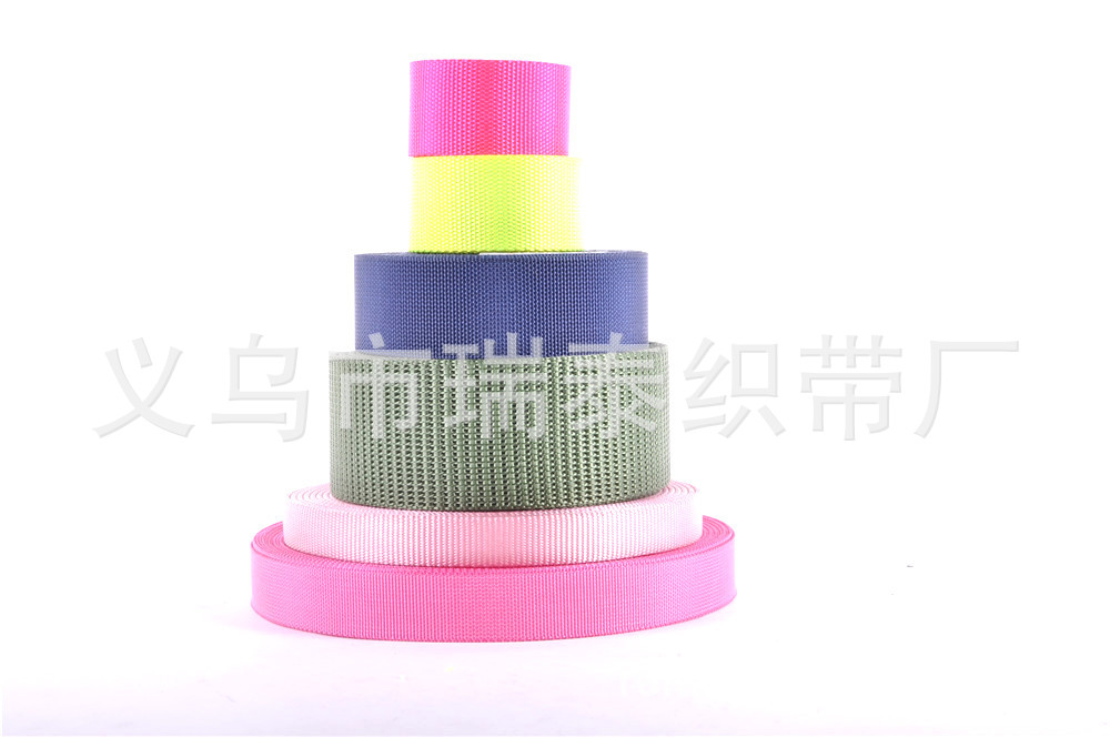 Factory direct supply PP webbing polypropylene webbing with polyester webbing with nylon Ribbon
