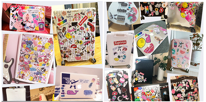 Pieces of Ghost Blade Sun Man Cartoon Graffiti Stickers Suitcase Luggage Guitar Automotive Decorative Paste Waterproof Pieces of Ghost Blade Sun Man Cartoon Graffiti Stickers Suitcase Luggage Guitar Automotive Decorative Paste Waterproof