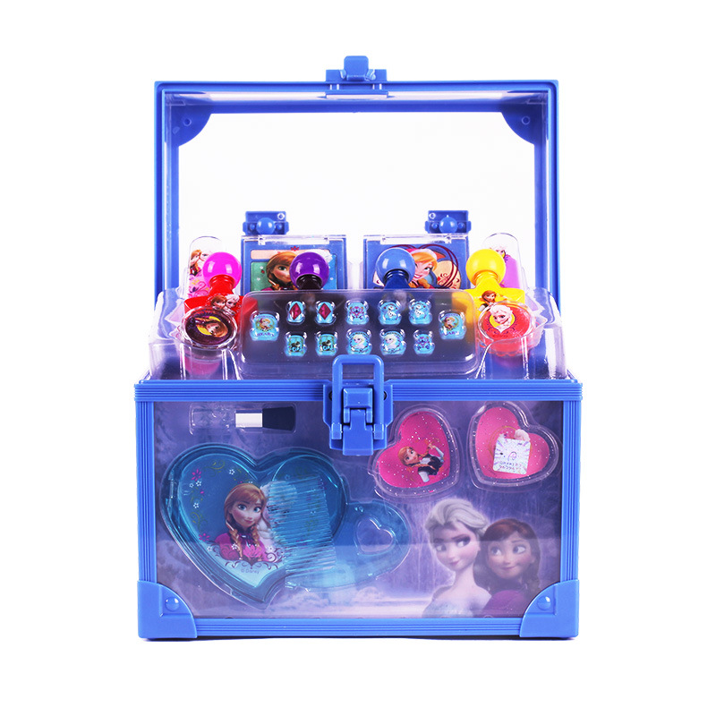 Disney Princess Cosmetics Toy set, the make - up box, the girl &#039;s suitcase frozen gift