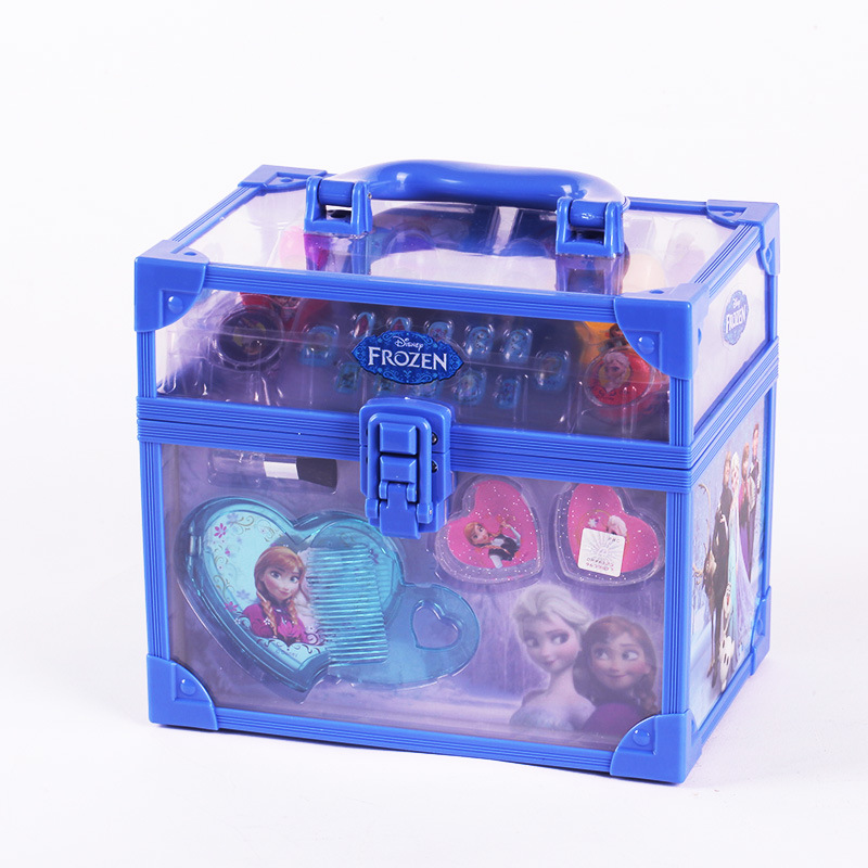 Disney Princess Cosmetics Toy set, the make - up box, the girl &#039;s suitcase frozen gift