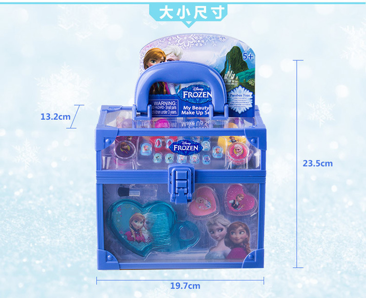 Disney Princess Cosmetics Toy set, the make - up box, the girl 's suitcase frozen gift Disney Princess Cosmetics Toy set, the make - up box, the girl 's suitcase frozen gift