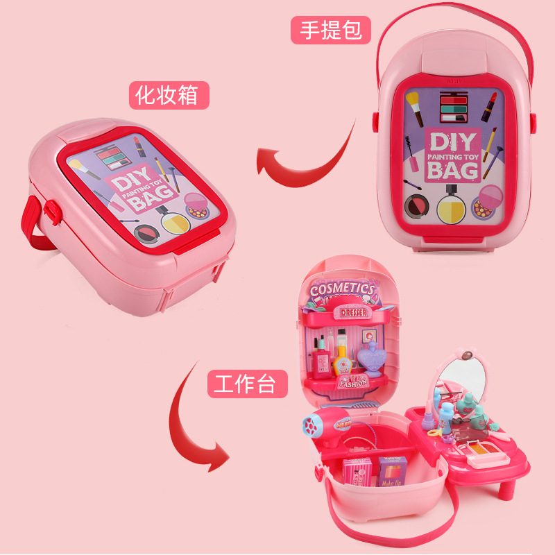 Cross-border Children Simulation BBQ Kitchen Authentic tools Supermarket House Doctor Daubs Suitcase toys