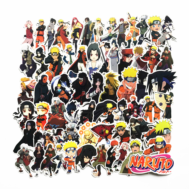Naruto Uzumaki Naruto Sasuke Stickers Waterproof Luggage Stickers Cool Laptop Suitcase Stickers Cartoon Stickers