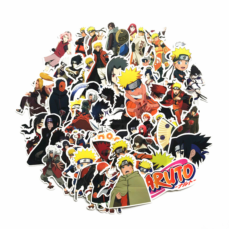 Naruto Uzumaki Naruto Sasuke Stickers Waterproof Luggage Stickers Cool Laptop Suitcase Stickers Cartoon Stickers