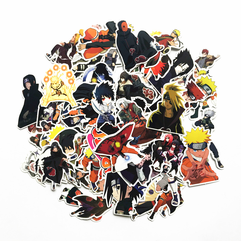 Naruto Uzumaki Naruto Sasuke Stickers Waterproof Luggage Stickers Cool Laptop Suitcase Stickers Cartoon Stickers