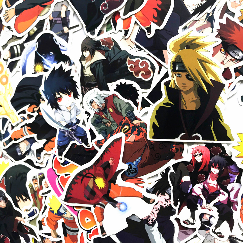 Naruto Uzumaki Naruto Sasuke Stickers Waterproof Luggage Stickers Cool Laptop Suitcase Stickers Cartoon Stickers
