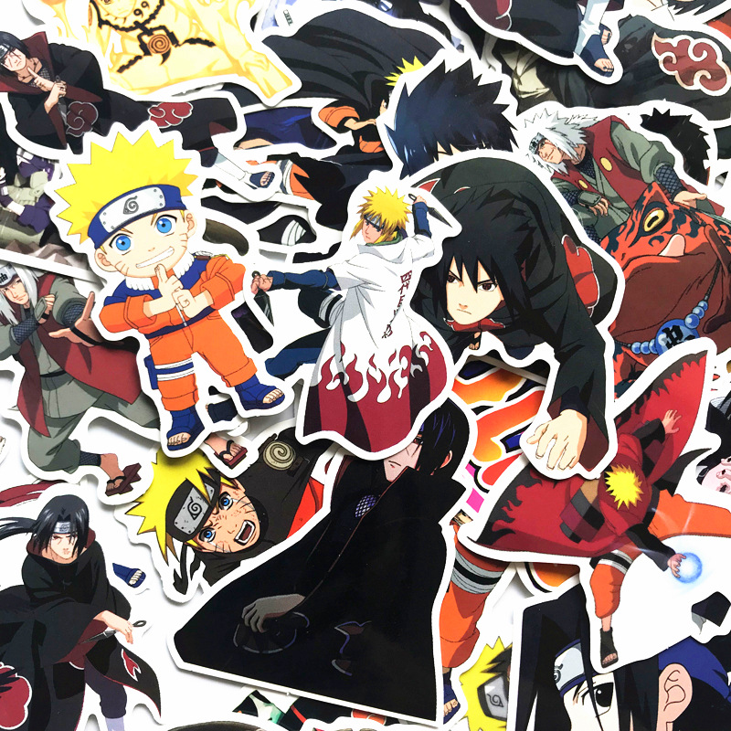 Naruto Uzumaki Naruto Sasuke Stickers Waterproof Luggage Stickers Cool Laptop Suitcase Stickers Cartoon Stickers