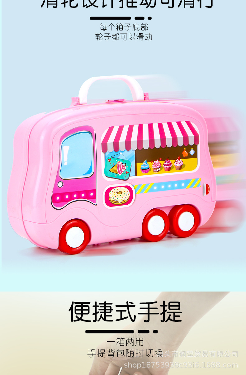 Child's Toy house Kitchen Rolling suitcase girl suits his medical Doctor Toys Birthday gift