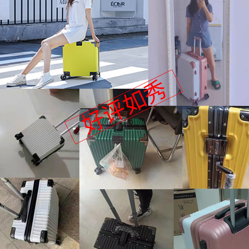 Women's Small Mini Lightweight Boarding Trolley Case 20-Inch Password Travel Suitcase Small 18 Custom Logo