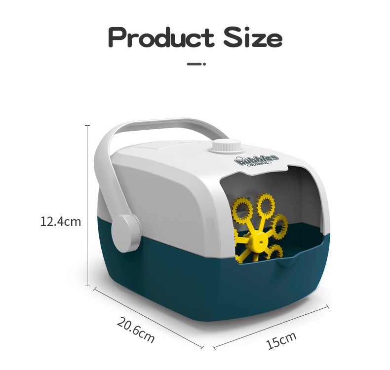 New Arrival Suitcase Automatic Bubble Machine Wedding Stage OneClick Bubble with Charging Children's Bubble Toys
