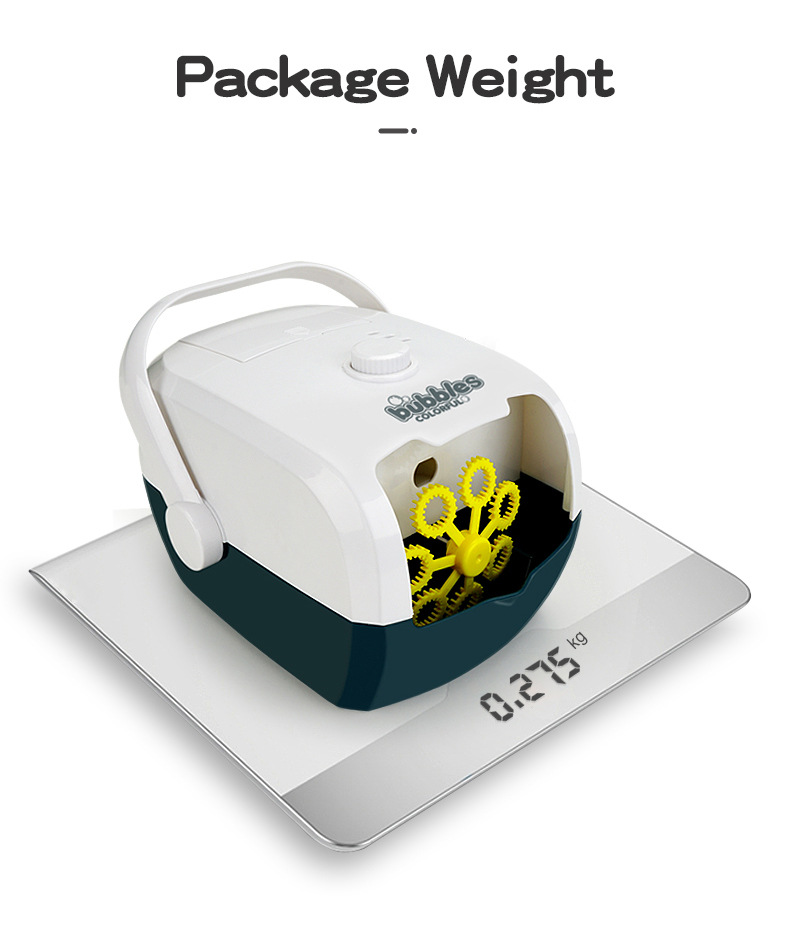 New Arrival Suitcase Automatic Bubble Machine Wedding Stage OneClick Bubble with Charging Children's Bubble Toys