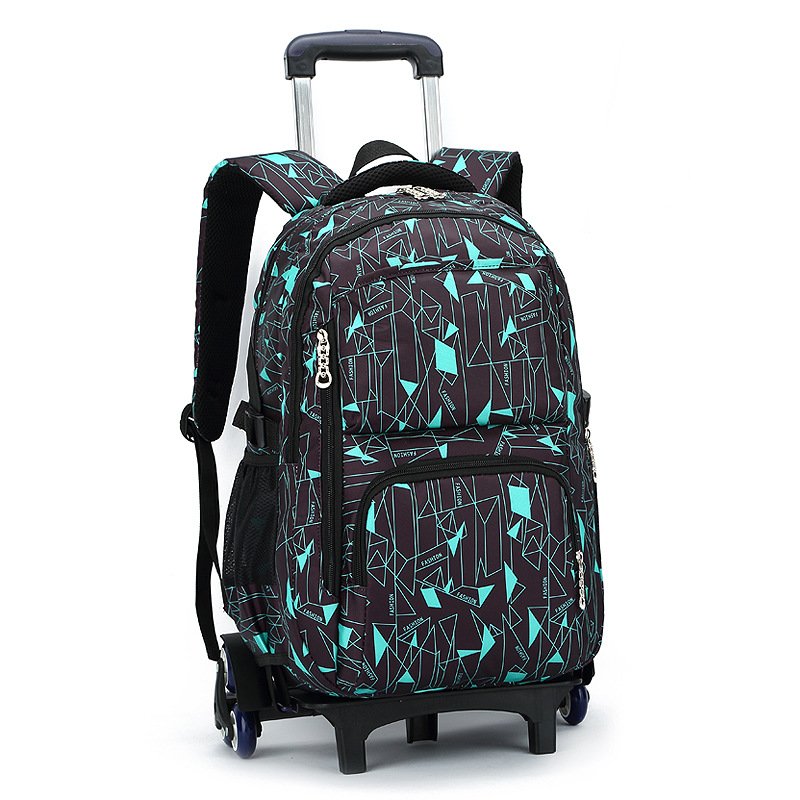 Fish Primary School Trolley Bag 4569 Grade Girl&#039;s and Boy&#039;s DrawBar Suitcase ThreeWheel Climbing Children&#039;s Schoolbag