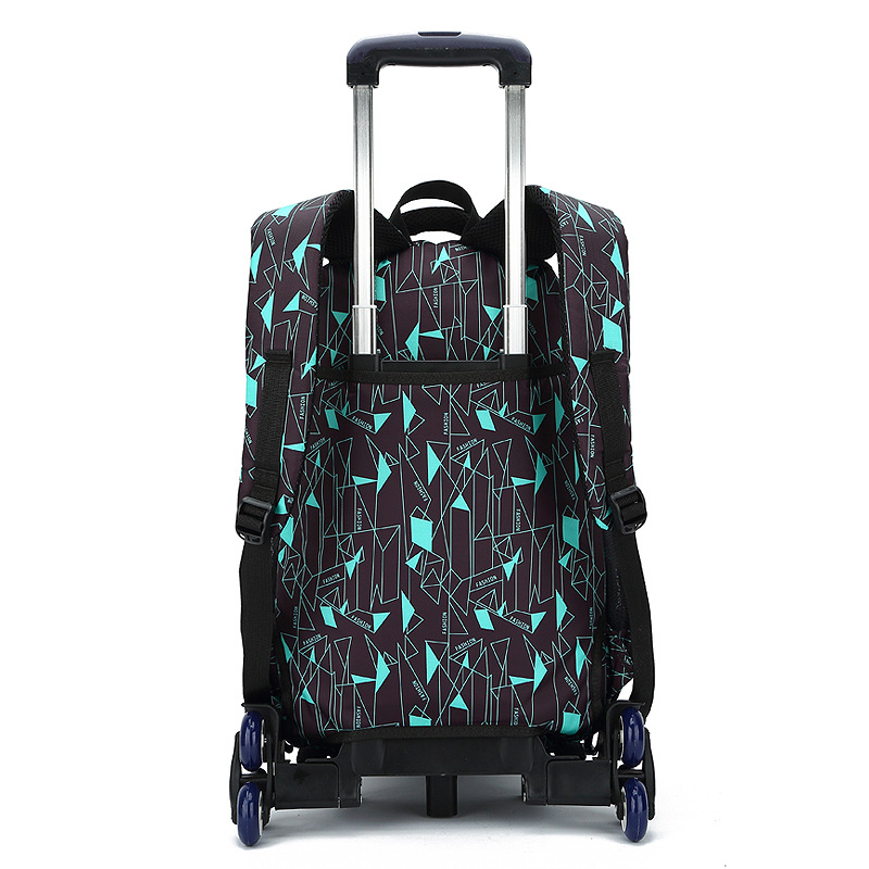 Fish Primary School Trolley Bag 4569 Grade Girl&#039;s and Boy&#039;s DrawBar Suitcase ThreeWheel Climbing Children&#039;s Schoolbag