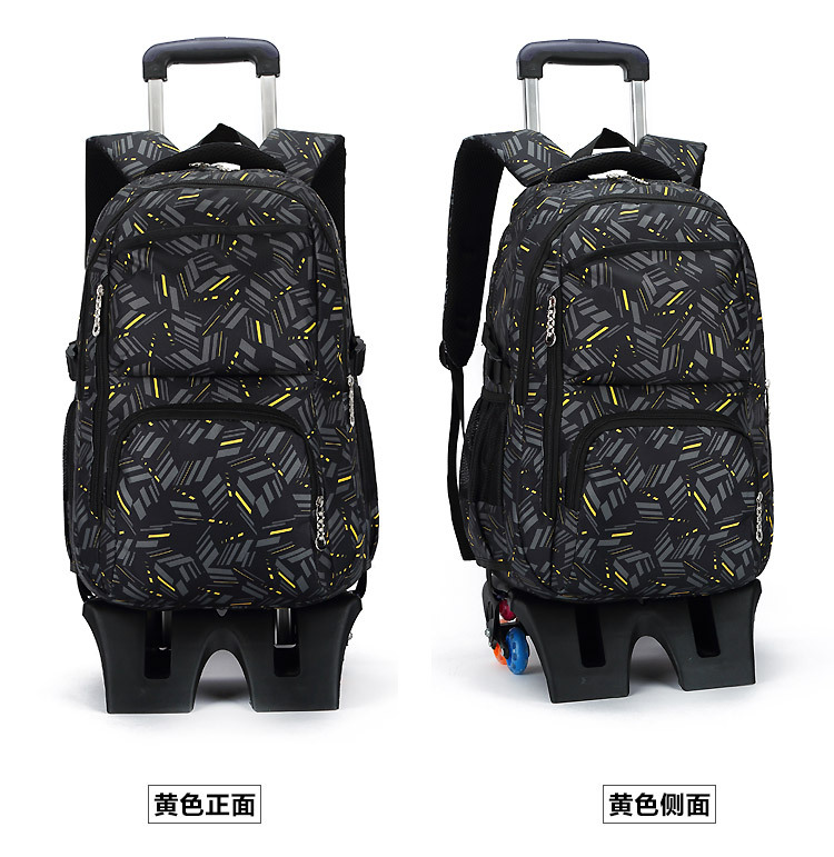 Fish Primary School Trolley Bag 4569 Grade Girl's and Boy's DrawBar Suitcase ThreeWheel Climbing Children's Schoolbag
