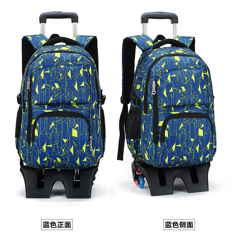 Fish Primary School Trolley Bag 4569 Grade Girl's and Boy's DrawBar Suitcase ThreeWheel Climbing Children's Schoolbag