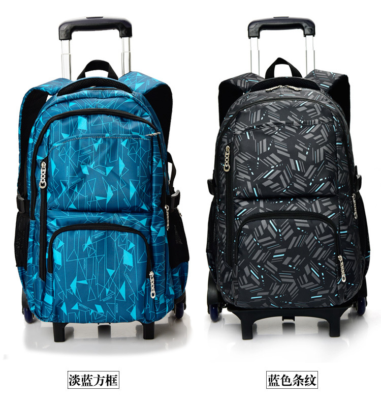 Fish Primary School Trolley Bag 4569 Grade Girl's and Boy's DrawBar Suitcase ThreeWheel Climbing Children's Schoolbag