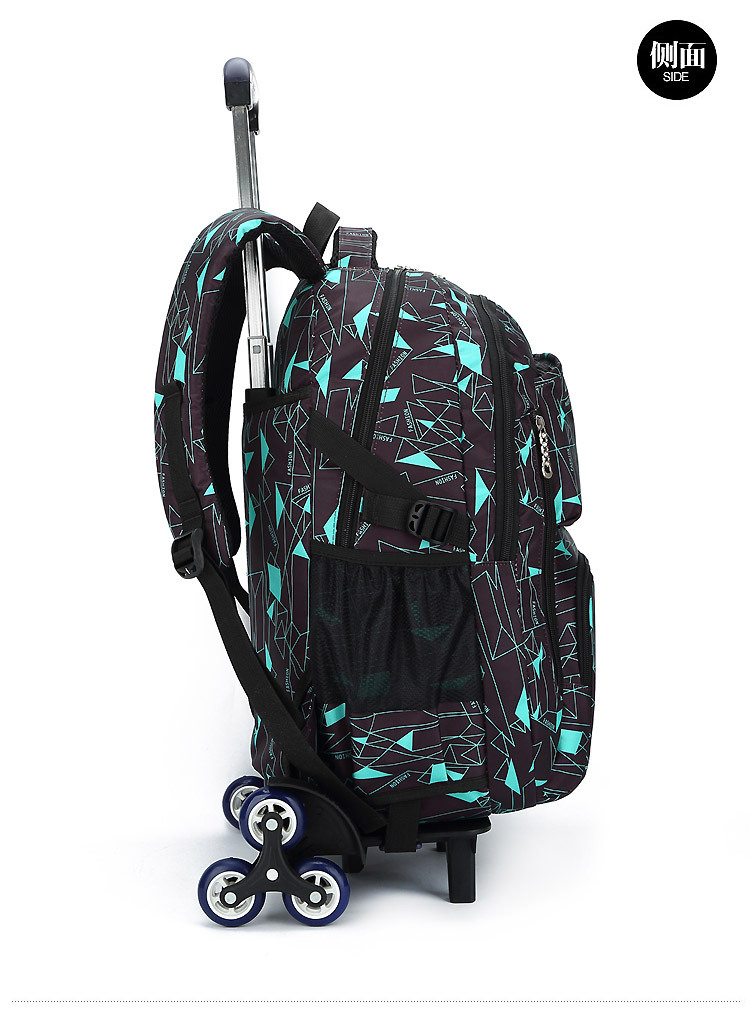 Fish Primary School Trolley Bag 4569 Grade Girl's and Boy's DrawBar Suitcase ThreeWheel Climbing Children's Schoolbag