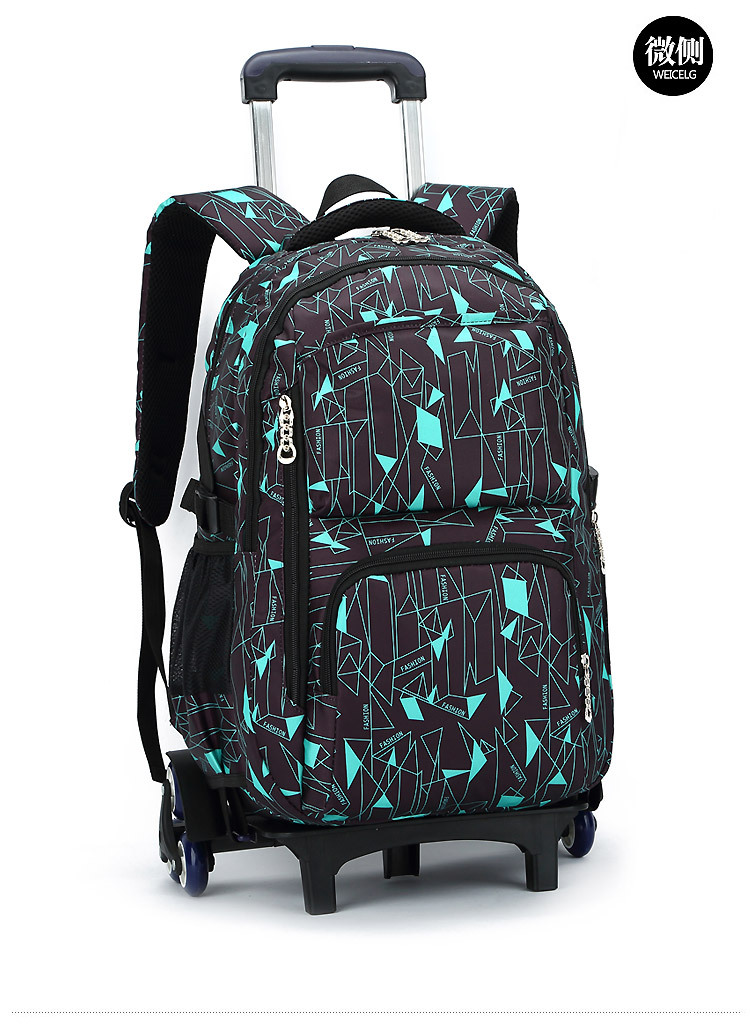 Fish Primary School Trolley Bag 4569 Grade Girl's and Boy's DrawBar Suitcase ThreeWheel Climbing Children's Schoolbag