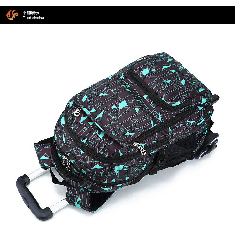 Fish Primary School Trolley Bag 4569 Grade Girl's and Boy's DrawBar Suitcase ThreeWheel Climbing Children's Schoolbag