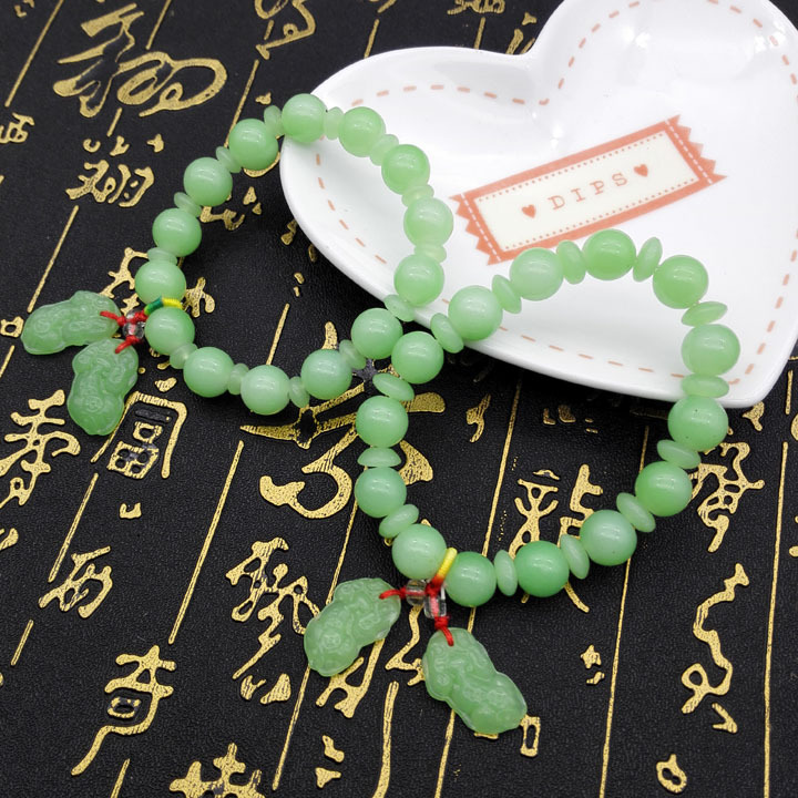 A2843 Imitation Jade Buddha bracelet, Jewelry hand ring Jewelry 2 yuan 2 yuan wholesale shop