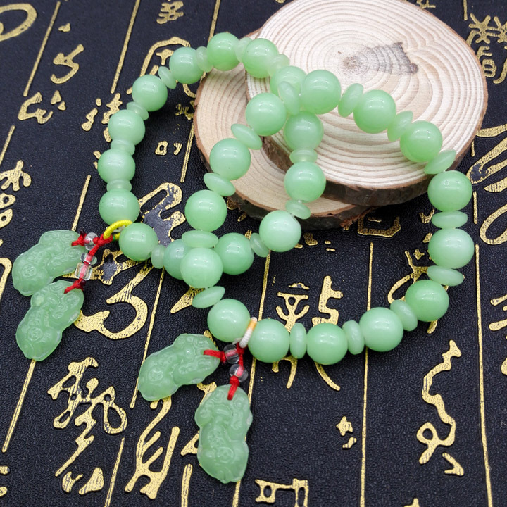A2843 Imitation Jade Buddha bracelet, Jewelry hand ring Jewelry 2 yuan 2 yuan wholesale shop