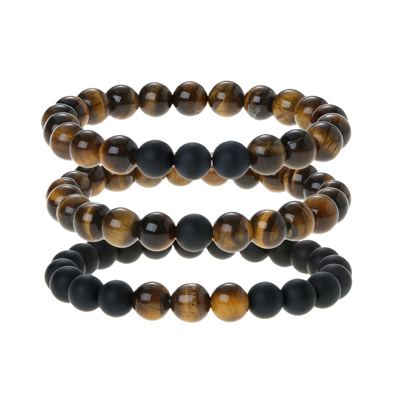 8 mm Red Turquoise Bead Buddha Bracelet Set