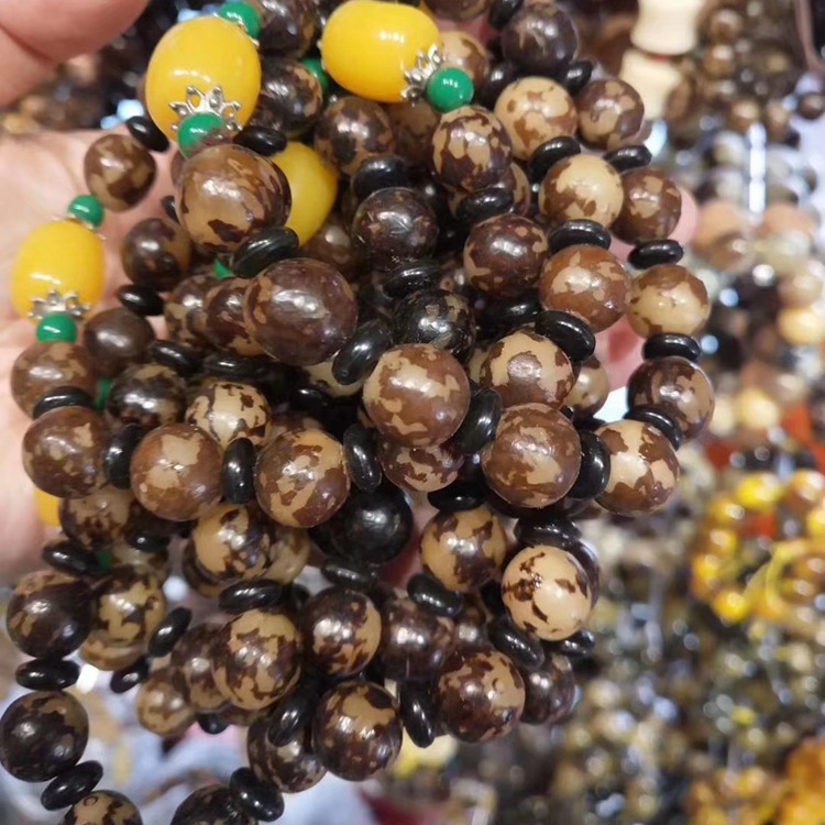 Bracelet Buddha Beads Running Rivers and Lakes Exhibition Stall Hot Sale Ten Yuan Model Rudraksha Bracelet Tourism Hot Sale at Scenic Spot