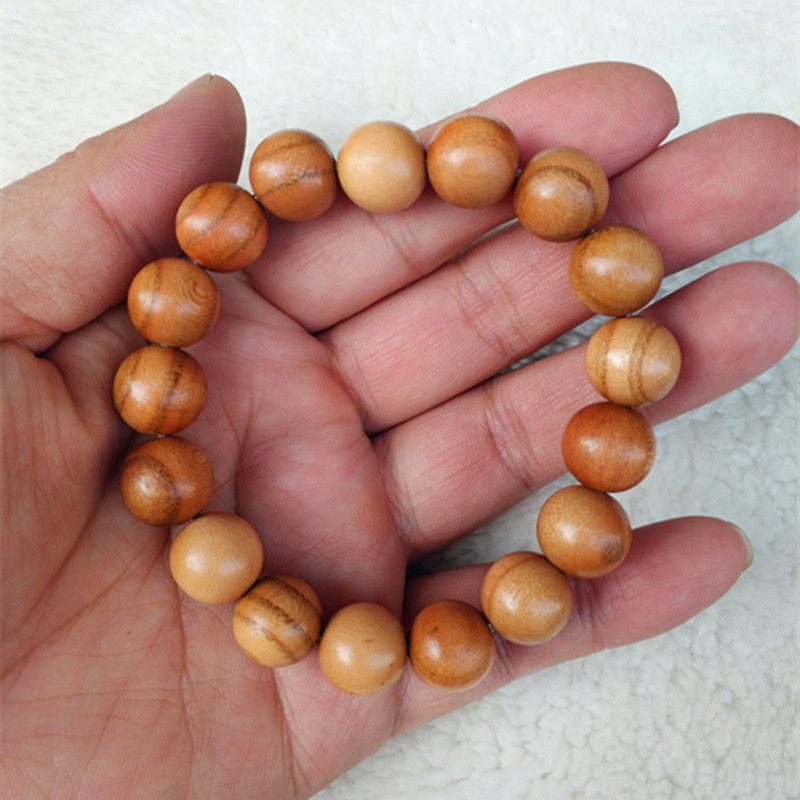 Peach Wood Buddha Beads Rosary Paint-Free Bracelet Ornament No Mahogany Bracelet