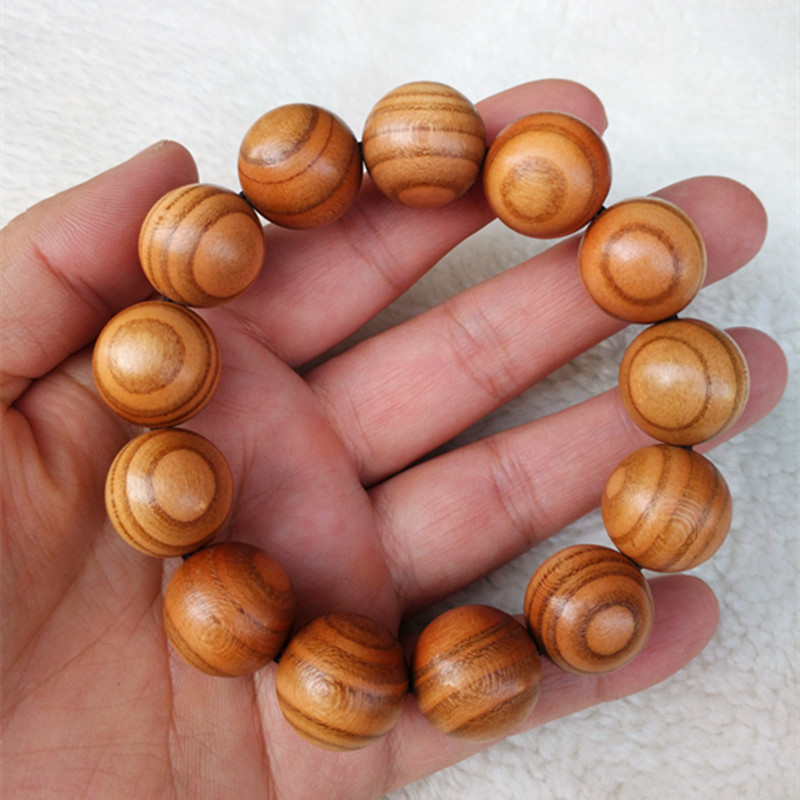 Peach Wood Buddha Beads Rosary Paint-Free Bracelet Ornament No Mahogany Bracelet