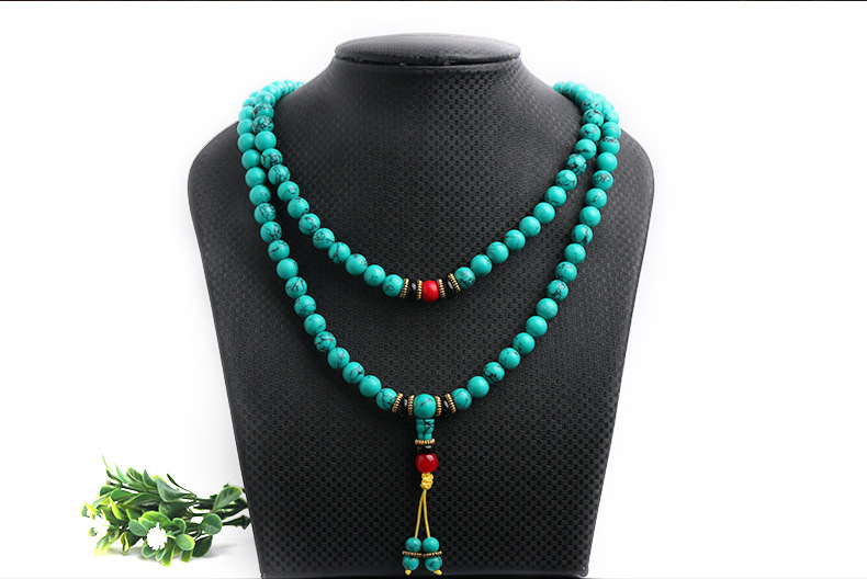 New 108 Turquoise Bracelet Turquoise Bracelet Buddha Beads Jewellery Scenic Spot Live Broadcast Supply Wholesale New 108 Turquoise Bracelet Turquoise Bracelet Buddha Beads Jewellery Scenic Spot Live Broadcast Supply Wholesale