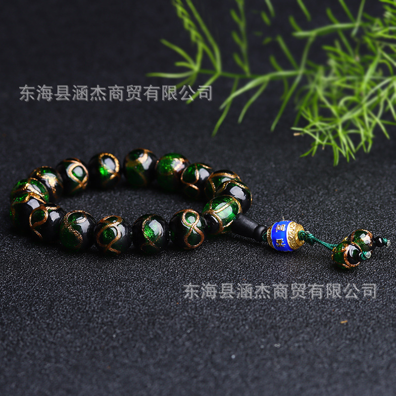 Tiktok Yonghe Palace Same Style Fragrant Gray Buddha Beads Bracelet Colored Glaze Bracelet Ancient Fragrant Gray Colored Glaze Beads Men's and Women's Ornament Tiktok Yonghe Palace Same Style Fragrant Gray Buddha Beads Bracelet Colored Glaze Bracelet Ancient Fragrant Gray Colored Glaze Beads Men's and Women's Ornament