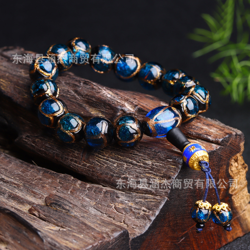Tiktok Yonghe Palace Same Style Fragrant Gray Buddha Beads Bracelet Colored Glaze Bracelet Ancient Fragrant Gray Colored Glaze Beads Men's and Women's Ornament Tiktok Yonghe Palace Same Style Fragrant Gray Buddha Beads Bracelet Colored Glaze Bracelet Ancient Fragrant Gray Colored Glaze Beads Men's and Women's Ornament