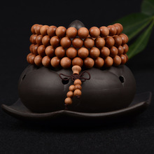 India Pterocarpus Santalinus Old Materials Wooden Bracelet 108 Men and Women Bracelet Crafts Gold Star High Oil Density Buddha Beads Rosary