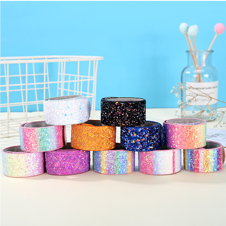 Amazon Creative Hot Sale Children's Ring Pop Bracelet Onion Pink Pu Female Jewelry Christmas Slap Bracelet Bracelet Customization Amazon Creative Hot Sale Children's Ring Pop Bracelet Onion Pink Pu Female Jewelry Christmas Slap Bracelet Bracelet Customization