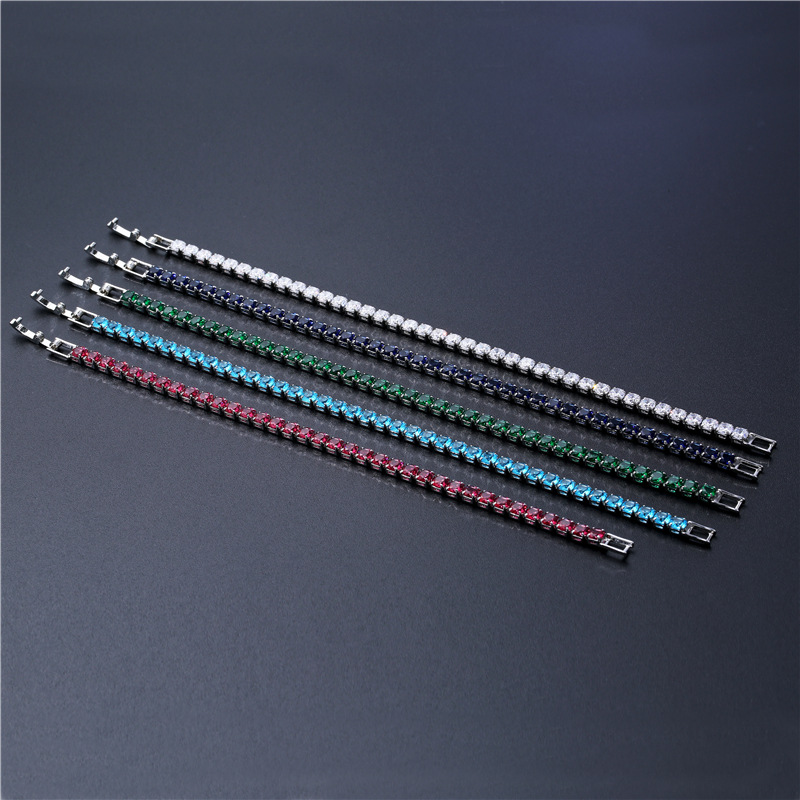 European and American Men&#039;s Hip Hop Bracelet Wholesale Cross-Border Sold Jewelry Amazon EBay Hot Sale Micro Inlaid Zircon Bracelet for Women