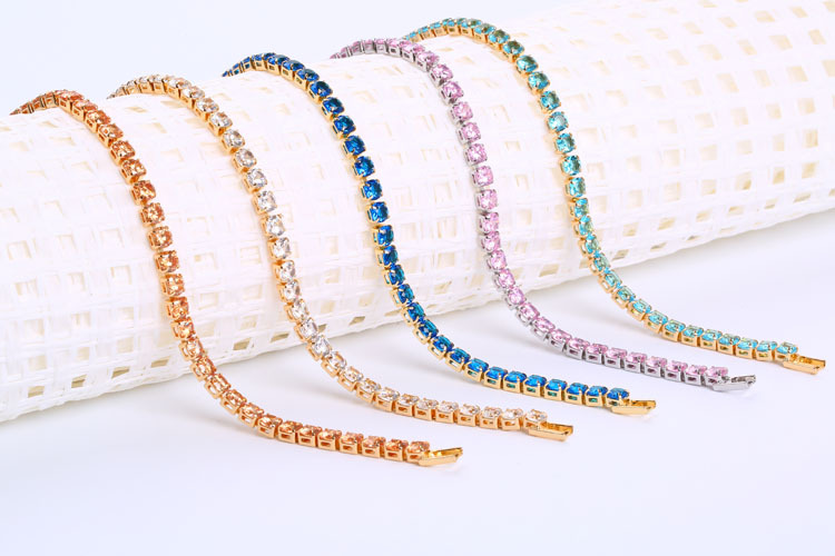 European and American Men's Hip Hop Bracelet Wholesale Cross-Border Sold Jewelry Amazon EBay Hot Sale Micro Inlaid Zircon Bracelet for Women