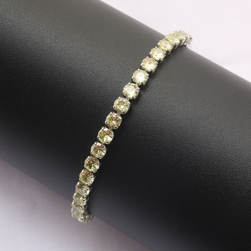European and American Men's Hip Hop Bracelet Wholesale Cross-Border Sold Jewelry Amazon EBay Hot Sale Micro Inlaid Zircon Bracelet for Women