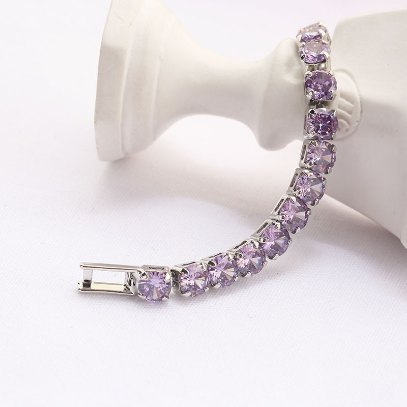 European and American Men's Hip Hop Bracelet Wholesale Cross-Border Sold Jewelry Amazon EBay Hot Sale Micro Inlaid Zircon Bracelet for Women