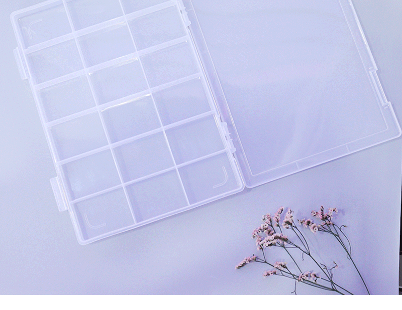 18-Grid Plastic Box Material Beaded Desktop Storage Box Jewelry Box Portable Bracelet Accessory Box Factory in Stock Wholesale 18-Grid Plastic Box Material Beaded Desktop Storage Box Jewelry Box Portable Bracelet Accessory Box Factory in Stock Wholesale