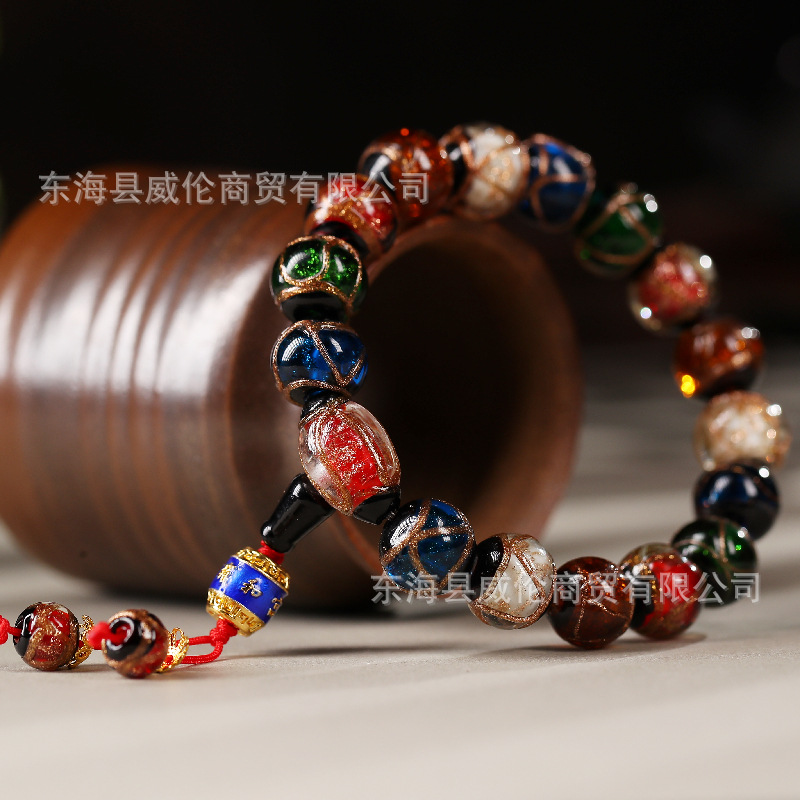 Tiktok Xiaohongshu Yonghe Palace Same Style Five Elements Colorful Fragrant Gray Glaze Bracelet Ancient French Glaze Buddha Beads Men and Women Bracelet Tiktok Xiaohongshu Yonghe Palace Same Style Five Elements Colorful Fragrant Gray Glaze Bracelet Ancient French Glaze Buddha Beads Men and Women Bracelet