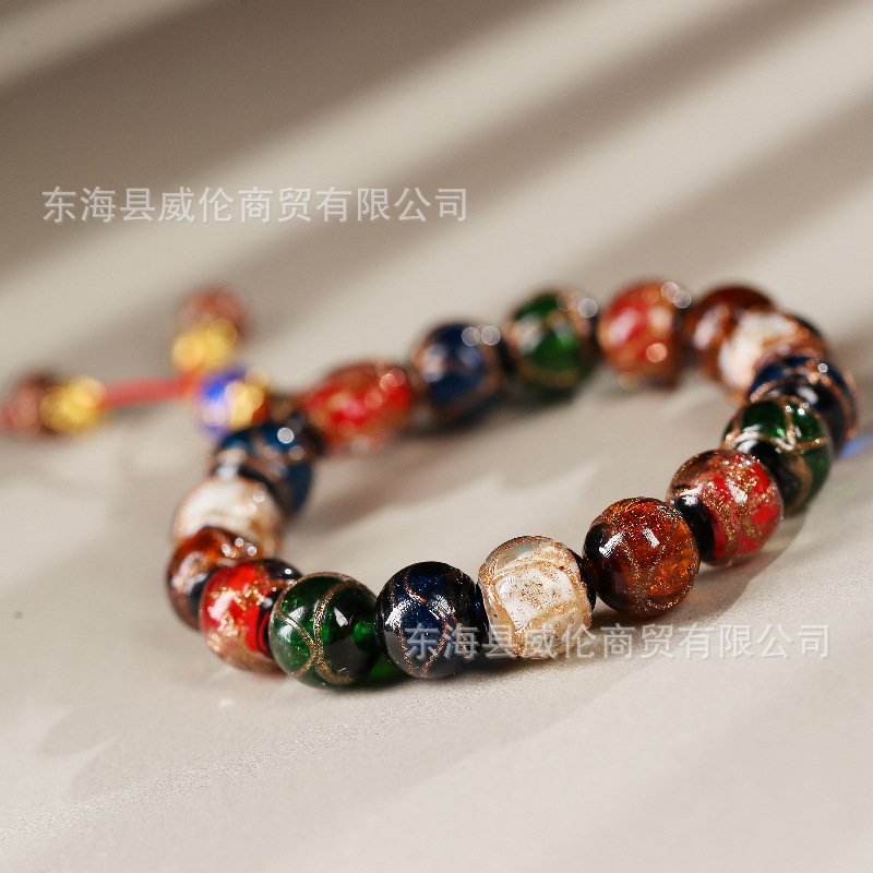 Tiktok Xiaohongshu Yonghe Palace Same Style Five Elements Colorful Fragrant Gray Glaze Bracelet Ancient French Glaze Buddha Beads Men and Women Bracelet Tiktok Xiaohongshu Yonghe Palace Same Style Five Elements Colorful Fragrant Gray Glaze Bracelet Ancient French Glaze Buddha Beads Men and Women Bracelet