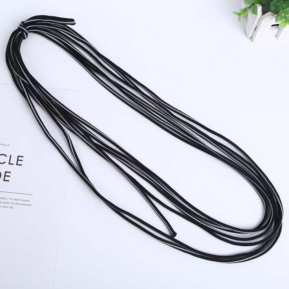 Black and White Two-Tone Core Filament Handmade Beaded Wire Prayer Beads String Bracelet Necklace Thread Elastic String Headband Thread