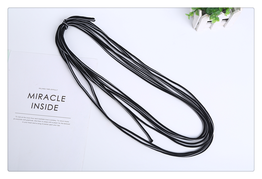 Black and White Two-Tone Core Filament Handmade Beaded Wire Prayer Beads String Bracelet Necklace Thread Elastic String Headband Thread