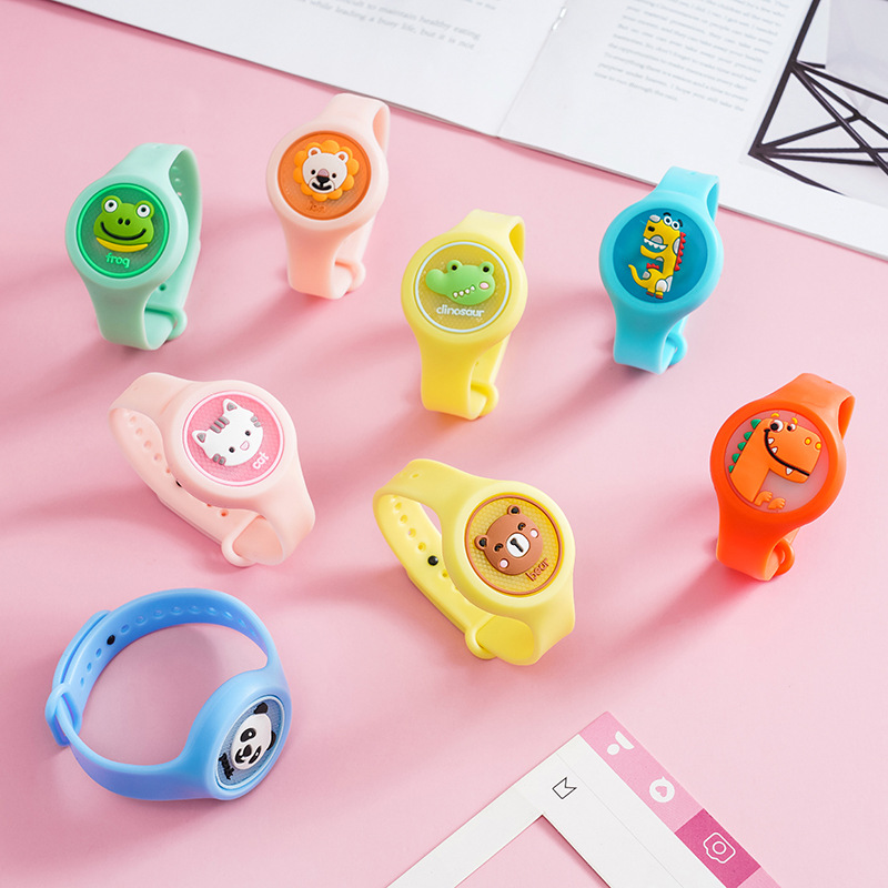 Cartoon Optical Repellent mosquito bracelet Child Flash anti-mosquito watch Summer plant mosquito bite Repellent clasp