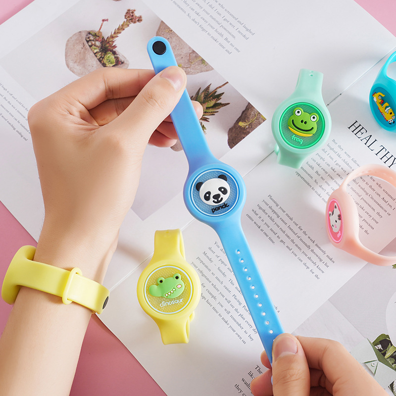 Cartoon Optical Repellent mosquito bracelet Child Flash anti-mosquito watch Summer plant mosquito bite Repellent clasp