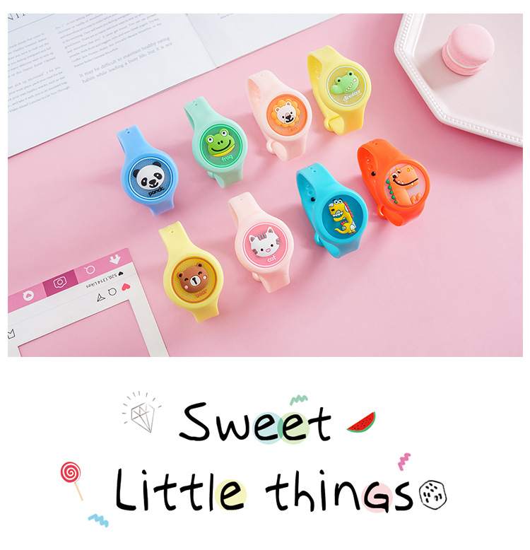 Cartoon Optical Repellent mosquito bracelet Child Flash anti-mosquito watch Summer plant mosquito bite Repellent clasp