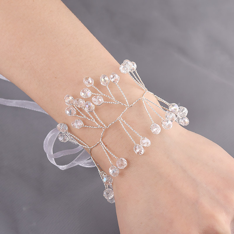 Flower Children Dance Wedding Supplies Gift Korean Mori Style Bride Wrist Flower Bridesmaid Sisters Group Bracelet
