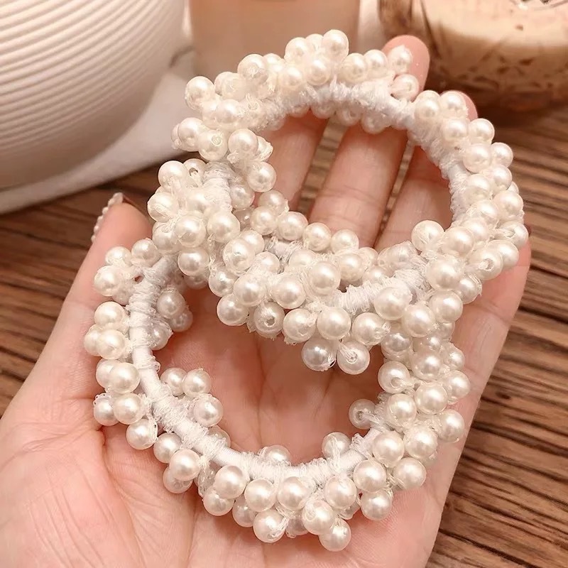 Handmade Beaded Pearl Headband 2020 Korean Style Internet Celebrity Personalized Hairband Bracelet DualUse Headband