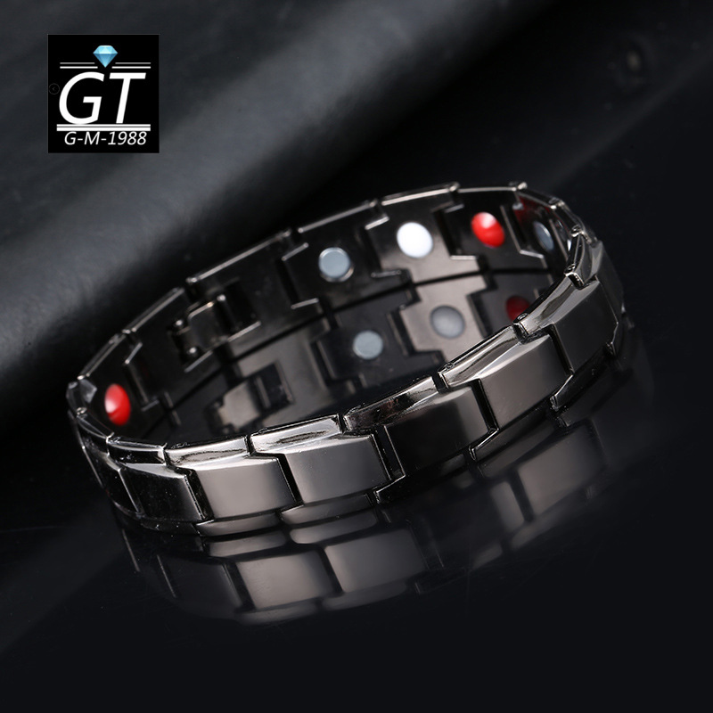 Handicraft Brocade Wish Hot Men's Alloy Health Couple Magnetic Bracelet Fashion Detachable Magnetic Therapy Bracelet Handicraft Brocade Wish Hot Men's Alloy Health Couple Magnetic Bracelet Fashion Detachable Magnetic Therapy Bracelet
